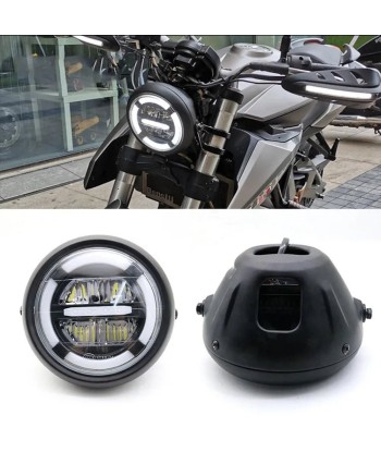 Phare rond de moto led - Jaune ou blanc acheter