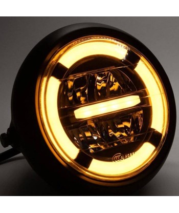 Phare rond de moto led - Jaune ou blanc acheter