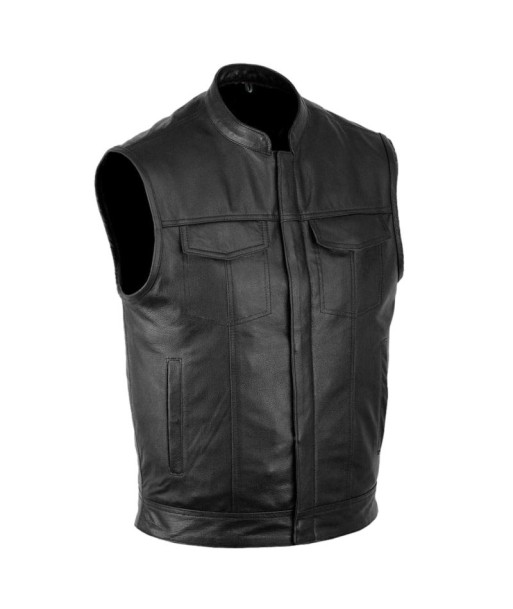 Gilet cuir harley davidson - SOA basket pas cher