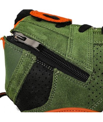 Baskets homme moto - Vert Véritable concentré