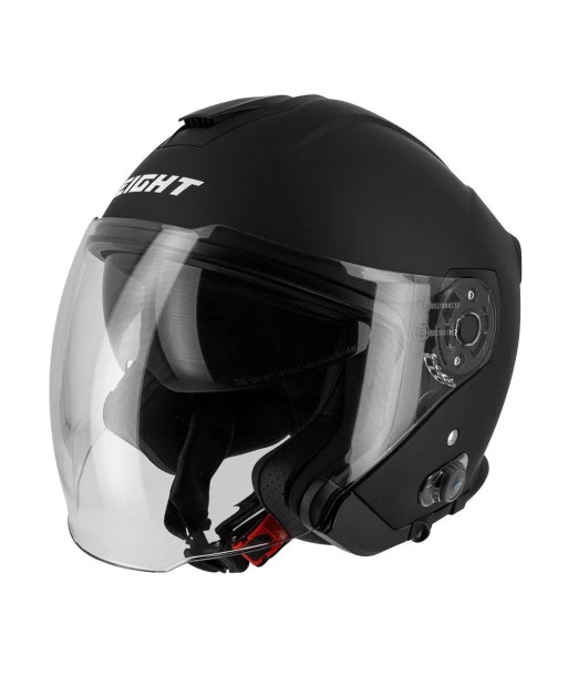 Casque moto jet avec bluetooth intégré - S770 Noir en ligne des produits 