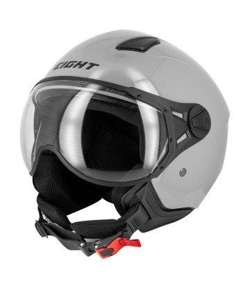 Casque aviateur JET moto  - Gris S779 LEOV Fin de série