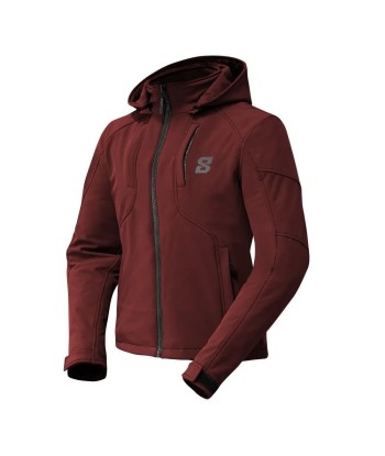 Blouson moto femme - Spring Rouge Bordeaux les muscles