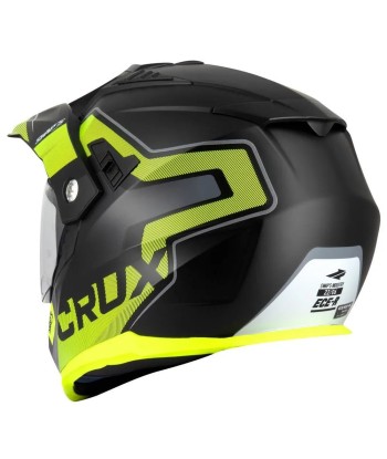 Casque moto cross / enduro - Jaune des créatures d'habitude