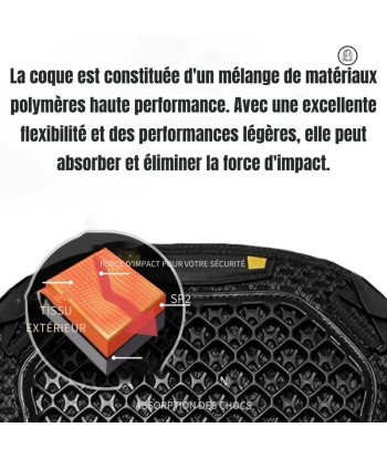 Gilet protection moto été Homologué- Safety Race™ Par le système avancé 