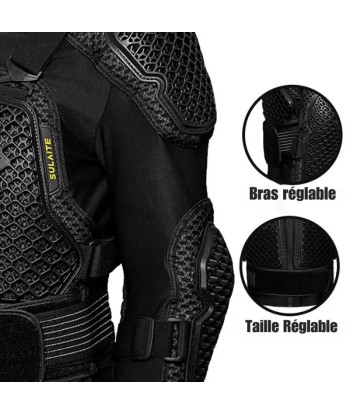 Gilet protection moto été Homologué- Safety Race™ Par le système avancé 