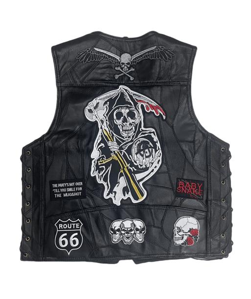 Gilet cuir biker style sons of anarchy votre