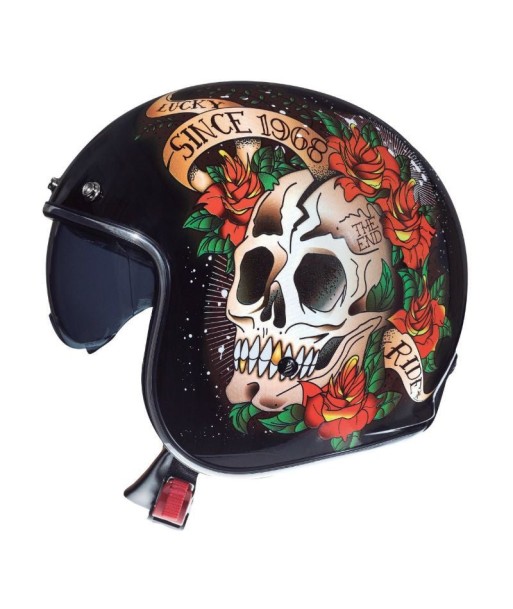 Casque moto Jet - MT SKULL &ROSES de l' environnement