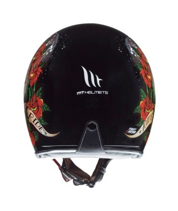 Casque moto Jet - MT SKULL &ROSES de l' environnement