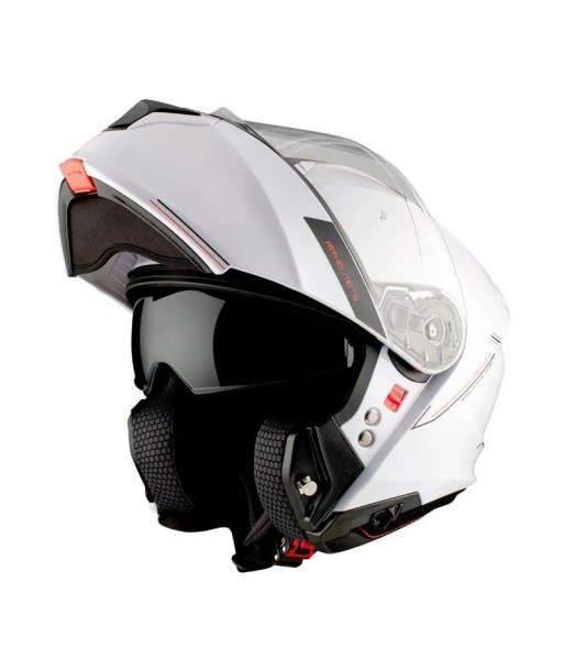 Casque moto intégral modulable - Genesis Blanc Vous souhaitez 