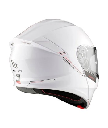 Casque moto intégral modulable - Genesis Blanc Vous souhaitez 