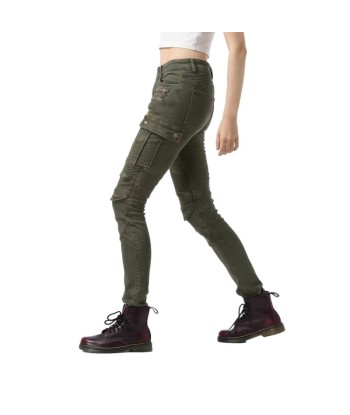 Pantalon jean moto femme - Bella Denim™ KAKI de votre