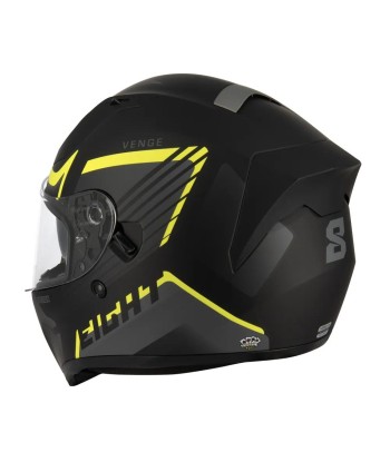 Casque moto Integral |  S441 Noir/Jaune Amélioration de cerveau avec