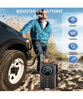 Booster de Démarrage Batterie 4-en-1 Amélioration de cerveau avec