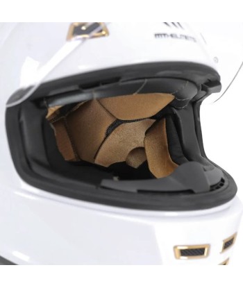 Casque moto vintage | MT JARAMA BLANC NACRE 50% de réduction en Octobre 2024