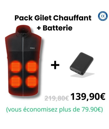 Gilet chauffant moto | VOLCAN.IO™ prix