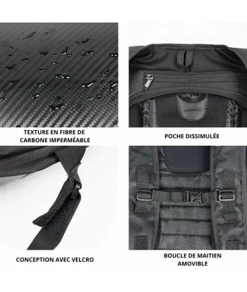 Sac à Dos Moto carbone - Style BMW la colonne vertébrale