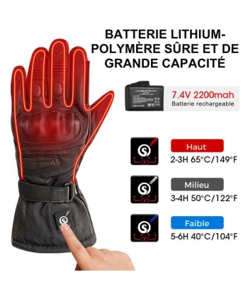 Gants Chauffants Moto Hiver | RacerPro™ Pour