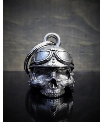 Einzigartige Motorradglocke "Skull Motorcycle Helmet" soldes