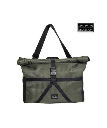 Brompton - Borough Bag M Olive with Frame pas cher 