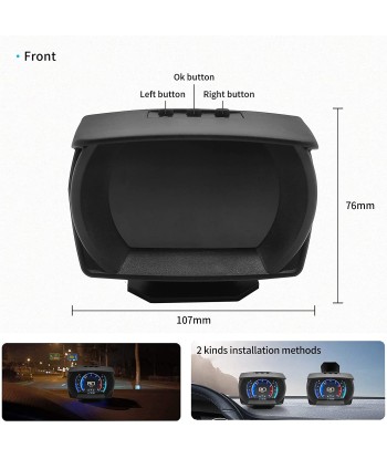 Display GPS 2-Systems+Inclinometer Smart Gauge RPM Tachymètre Odomètre Turbo/Turbine Pression offre 