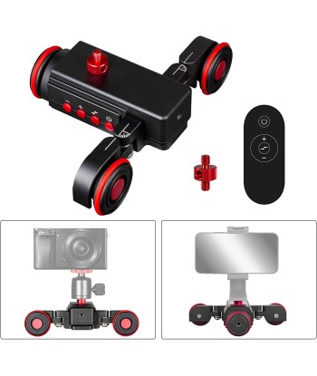 Car Motorisé 3 Roues Sans Fil avec Télécommande pour Appareils Photo Caméra GoPro Smartphone l'évolution des habitudes 