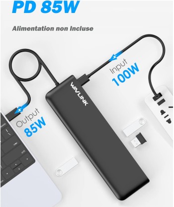 Station d'accueil USB-C Supporte Triple Affichage DisplayPort HDMI Ethernet USB 3.0 SD/TF Les magasins à Paris et en Île-de-France