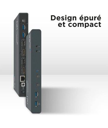 Station d’Accueil Double Ecran 4K60Hz, 14 en 1 HDMI et DisplayPort 4X USB-A 3.0 2X USB-C 3.0 une grave pollution 