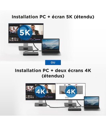 Station d’Accueil Double Ecran 4K60Hz, 14 en 1 HDMI et DisplayPort 4X USB-A 3.0 2X USB-C 3.0 une grave pollution 