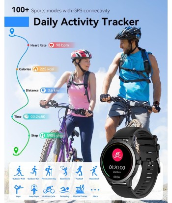 Montre Connectée Bluetooth Ecran 1,32 Pouces Montre Intelligente Etanche IP68 Mode Sportif ROSE de la marque