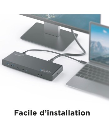 Station d’Accueil Double Ecran 4K60Hz, 14 en 1 HDMI et DisplayPort 4X USB-A 3.0 2X USB-C 3.0 une grave pollution 