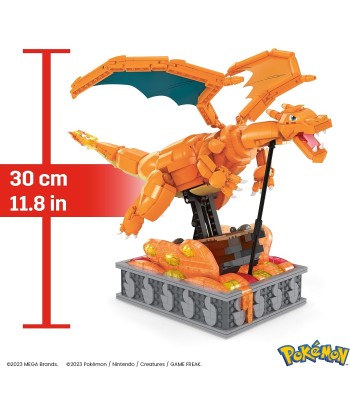 Pokémon Construction Figurine Articulée Authentique Dracaufeu En Mouvement 1663 Pièces 28cm d'Europe débarque