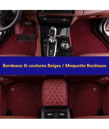 Tapis Auto 3D Sur-Mesure Avant & Arrière avec Double Couche Moquette une grave pollution 