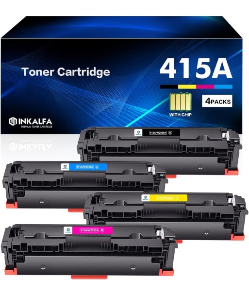 Pack x4 Toner COMPATIBLES 415X 415A Color Laserjet Pro MFP M479fdw M479fnw M479fdn M479dw ouvre sa boutique