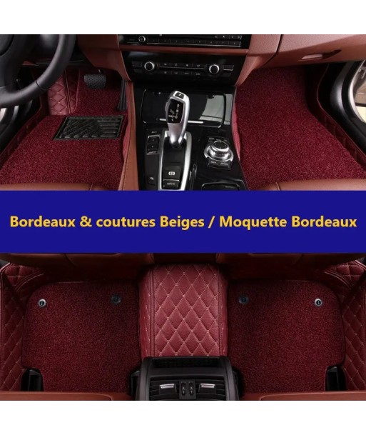 Tapis auto 3D avec moquette Sur-Mesure 3 Rangées de Sièges Véritable concentré