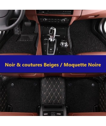 Tapis Auto 3D Sur-Mesure Avant & Arrière avec Double Couche Moquette une grave pollution 