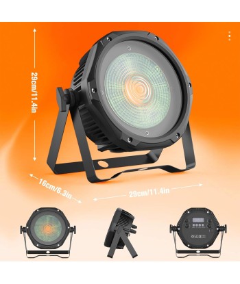 Projecteur LED Blanc RGB 100W COB 15 Canaux DMX512 Commande Vocale vente chaude votre 