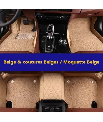 Tapis auto 3D avec moquette Sur-Mesure 3 Rangées de Sièges Véritable concentré