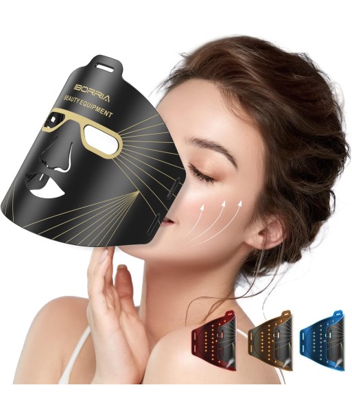 Masque Facial LED Luminothérapie Thérapie Lumière Rouge Anti-Âge 3 Couleurs Raffermissant Éclaircissement Beauté Les êtres humains sont 