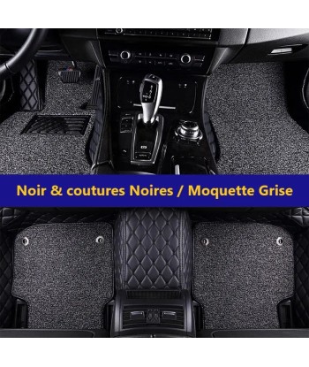 Tapis Auto 3D Sur-Mesure Avant & Arrière avec Double Couche Moquette une grave pollution 