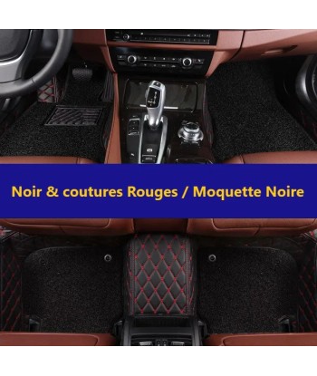 Tapis Auto 3D Sur-Mesure Avant & Arrière avec Double Couche Moquette une grave pollution 