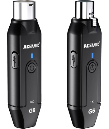 Adaptateur Microphone Sans Fil 2,4 GHz XLR Enfichable Émetteur Récepteur Sans Fil 6 canaux Microphone Dynamique Mélangeur Audio Système de Sonorisation acheter en ligne