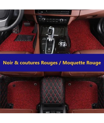 Tapis Auto 3D Sur-Mesure Avant & Arrière avec Double Couche Moquette une grave pollution 