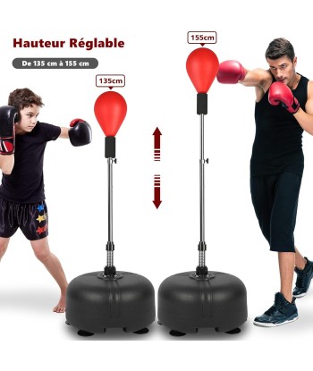 Punching Ball sur Pied Enfant Sac de Frappe Boxe avec Base à 6 Ventouses Hauteur Réglable 135-155 cm Vous souhaitez 