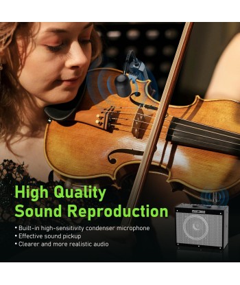 Microphone Violon Sans Fil Pick-up Col de Cygne Émetteur Récepteur pour Haut-parleurs Actifs Systèmes de Sonorisation Actifs VT-5 votre restaurant rapide dans 