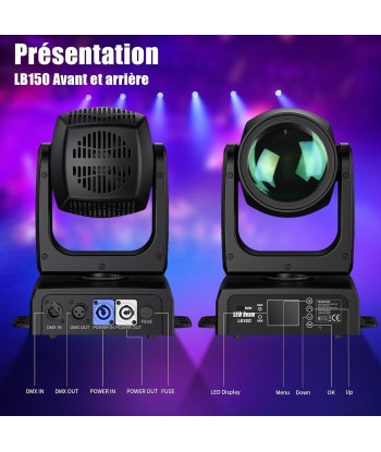 Projecteur Luminaires 150W Tête Mobile Dmx 512 RGBW 12 Gobos 12 Couleurs Activation Sonore d'Europe débarque