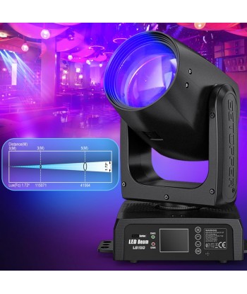 Projecteur Luminaires 150W Tête Mobile Dmx 512 RGBW 12 Gobos 12 Couleurs Activation Sonore d'Europe débarque