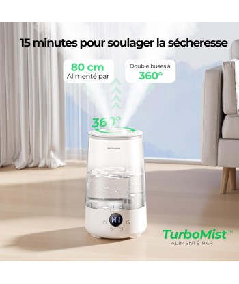 Humidificateur Air 3.6L 16dB Silencieux Plusieurs Modes 7 Couleurs Autonomie 34h En savoir plus