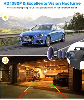 Camera de Recul avec 4.8 Pouces 1080p Moniteur Vision Nocturne Claire Image IPS 2 - 3 jours ouvrés.