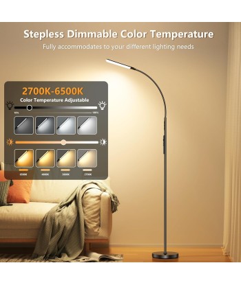 Lampadaire sur Pied Dimmable LED 18W 1200lm avec Télécommande et Contrôle Tactile 4 Températures de Couleur et 4 Luminosités Comparez plus de prix